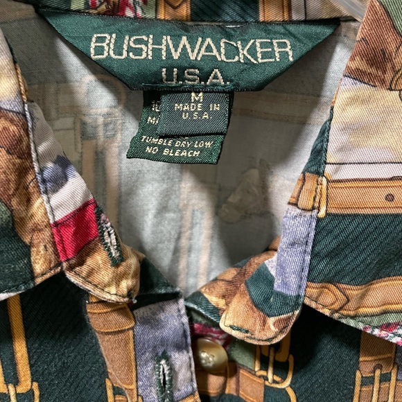 Vintage Ralph Lauren x Bushwacker Equestrian Horse Button Up Long Sleeve Shirt - Picture 2 of 5